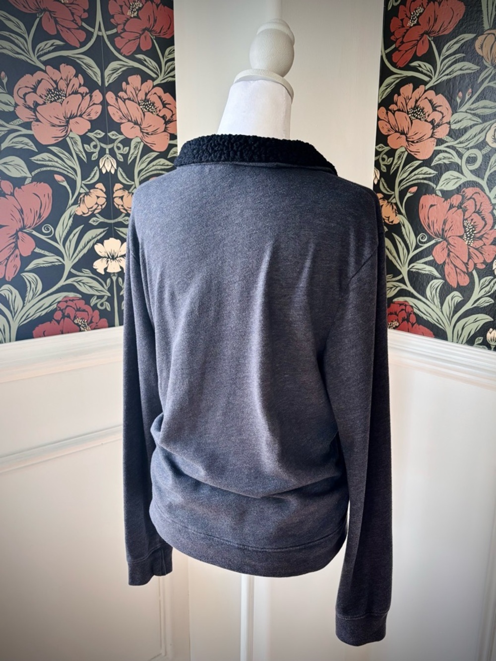 Cozy PINK 3/4 Zip Collar Sweater Sporty Chic - Picture 5 of 5